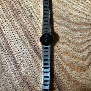 Movado Sapphire and Silver Watch